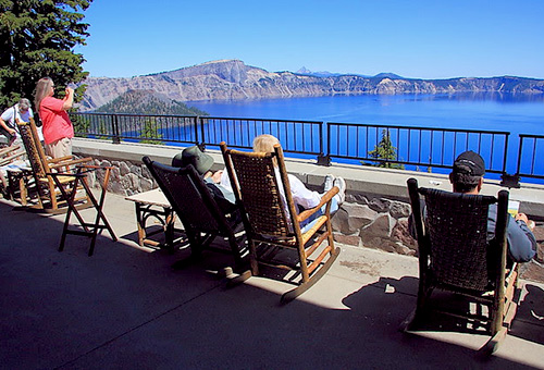 Crater Lake Lodge 住客專屬景觀區