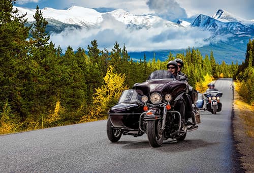 Harley Davidson 馳騁 Jasper National Park