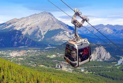 Sulphur Mountain 乘纜車遠眺迷人班芙小鎮
