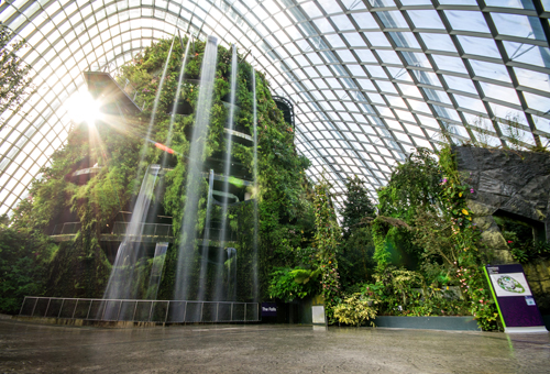 置身世界上最大玻璃無柱雙冷室花園