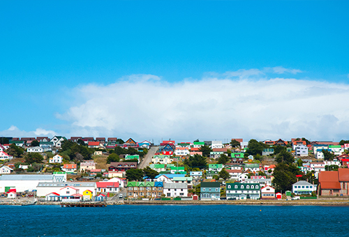 隸屬英國的 Falkland Islands 上的純樸小鎮